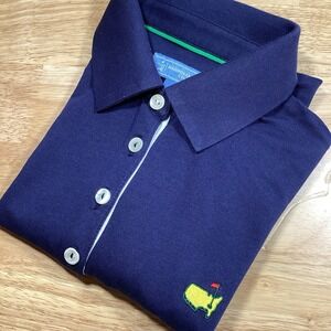 Masters Magnolia Lane Collection Polo Shirt Women Navy Golf - Small